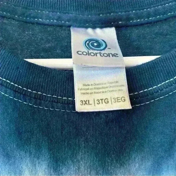 Colortone red white and blue tie dye shirt - Picture 3 of 3